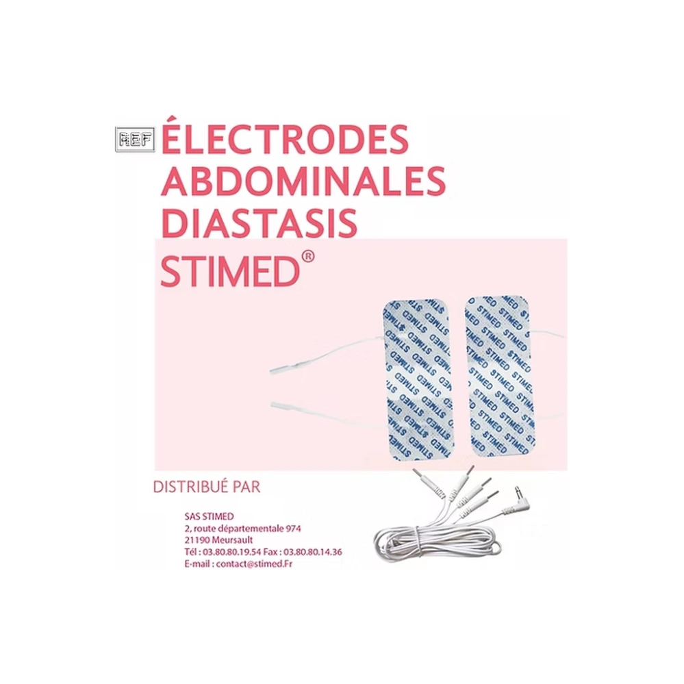[PF-KD] Electrodes diastasis + câble double (kit)
